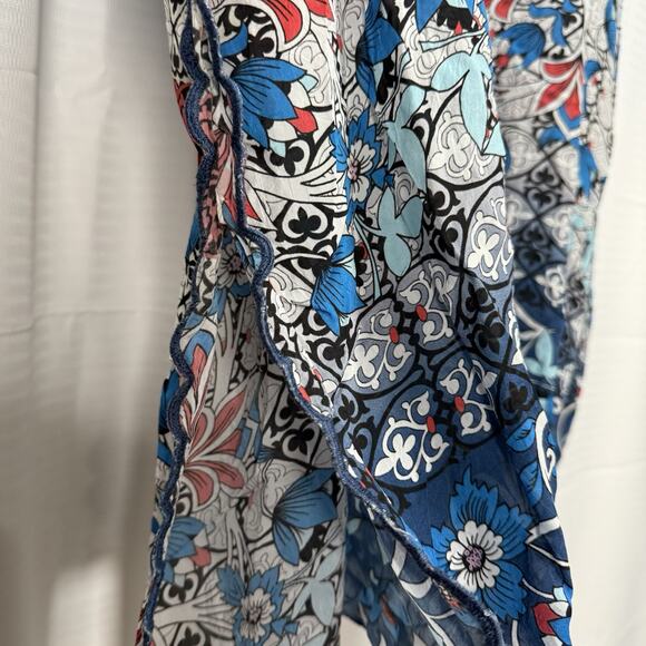 Johnny Was Colorful Floral Boho Tunic Dress Cover Up Women’s Size XS Oversized - Picture 6 of 10